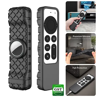$6.99 • Buy 1-3X 2In1 Silicone Protect Remote Case For Apple TV 4K 2nd Gen Siri 2021 Air Tag