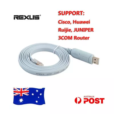 USB Type-A To Rj45 Console Cable Rollover Cord For Network Switch Router To PC • $14.84