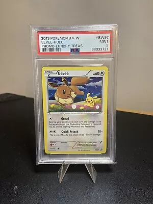 Pokémon TCG Eevee Black & White BW97 Holo Promo Promo PSA 9 • £125