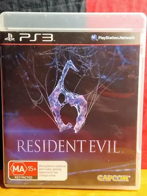 Resident Evil 6 (Sony PlayStation 3 2012 Capcom) - Includes Manual • $11.95