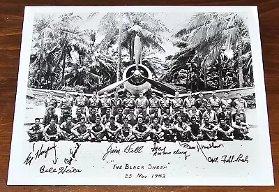  Black Sheep  Squadron WWII/VMF214 Multi-signed Fighter Pilots 8x10 Glossy Photo • $649.99