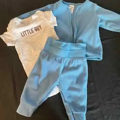 Baby Boy 3 Piece Fleece Bundle Teal 3m • $15