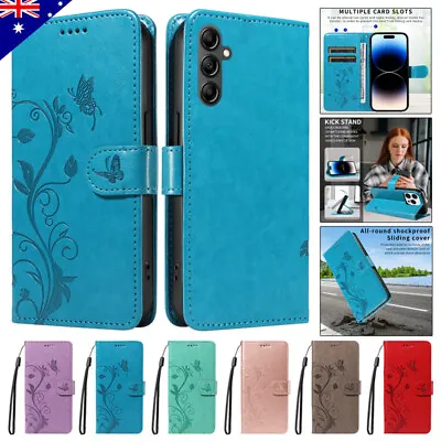 Flip Leather Case Wallet Cover For Samsung S24 S23 FE Ultra S22 S21 S20 S10 Note • $12.49