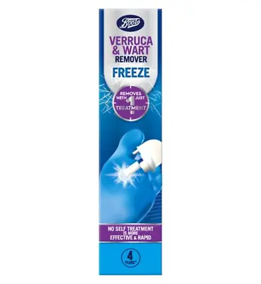 Boots Verruca & Wart Remover FREEZE Removes With Just 1 Treatment 42ml New • £14.99