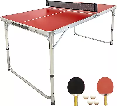 Ping Pong Table Tennis – Small Mini Kids - Space Saving & Easy Storage – Includ • $69.54