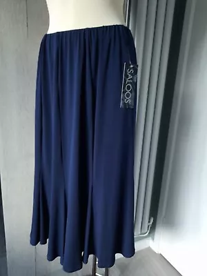 SALOOS. Ladies Skirt. Navy. Lined. Elasticated Waist.  Length 29 . Size 20 • £19.99