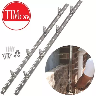 £17.16 • Buy STEEL WALL STARTER KIT Extension Building Indoor Outdoor Tie In + Fixings Block