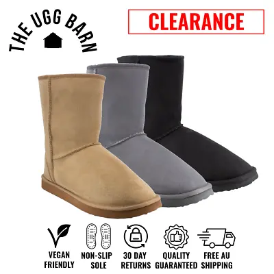 CLEARANCE | UGG Vegan Faux Classic Short Boots | Non-Slip | Women | Men • $29