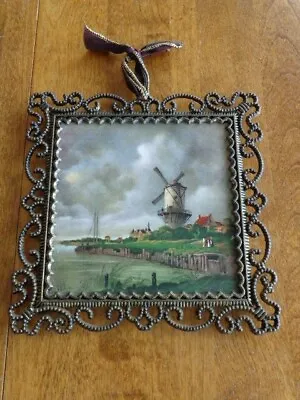 H & R Johnson Ltd Wall Tile Made In England Country Landscape W/windmill • $19.95