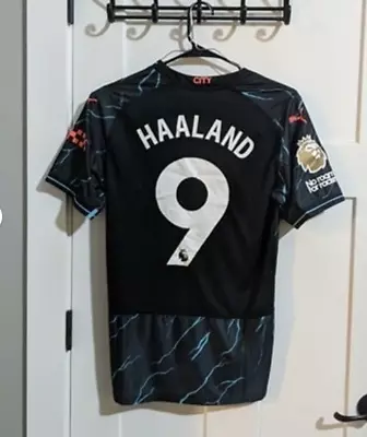 Erling Haaland Haaland #9 Manchester City 23/24 Third Kit Version Jersey • $60