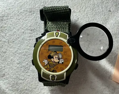 Works Kids Vintage Disney Mickey Mouse Safari Digital Quartz Watch Sounds MU0034 • $5.99