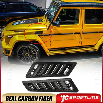 For Benz G-Class W463 G550 500 G63 G65 AMG DRY Carbon Side Air Vent Fender Trims • $249.85