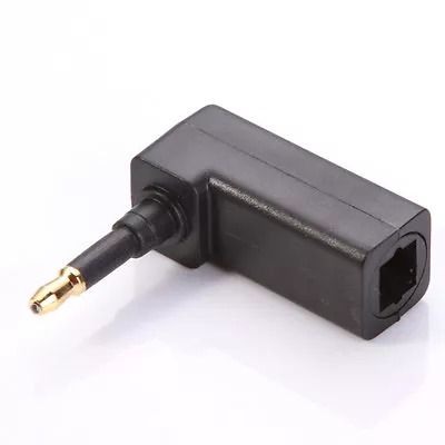 Toslink Digital Optical Female To 3.5mm Mini Plug 90° Right Angle Audio Adapter • $2.29