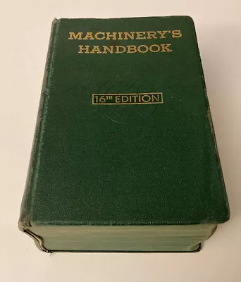 VTG Machinerys Handbook 1959 Mechanical Engineer Draftsman Toolmaker Machinist • $40