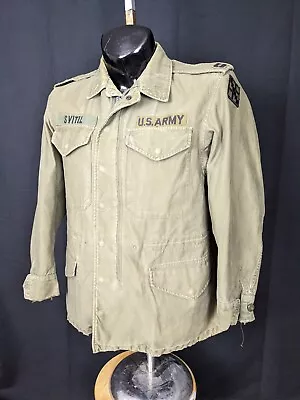 M51 Field Jacket SHORT SMALL Vietnam War Uniform Vintage OG-107 Coat • $34.99