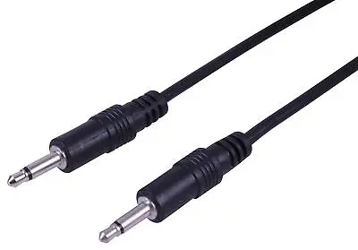 3.5mm Mono Jack Cable 1/8 Mini Jack Plug Male To Male Audio Lead - 1.2m • £2.49