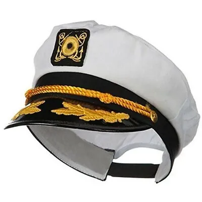 $15.33 • Buy Sailor Marine Captains Navy Skipper Hat Cap Yacht Unisex Party Accessories