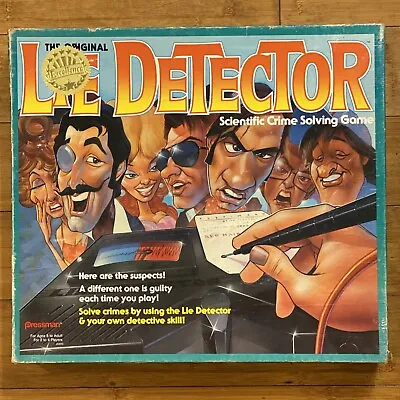 ORIGINAL LIE DETECTOR Board Game Rare Pressman 1987 COMPLETE AND WORKING! • £67.50