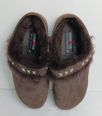 £72.10 • Buy Haflinger Unisex Sheepskin Slippers With Arch Support Shetland Brown