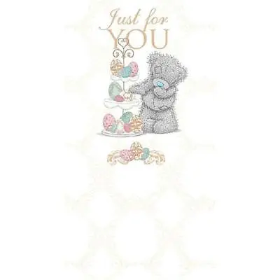 Me To You Easter Card Just For You Bear & Egg Stand - Tatty Teddy New Gift • £4.49