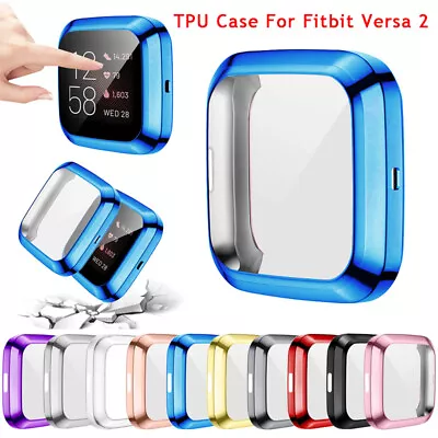 For Fitbit Versa 2 TPU Full Protection Screen Protector Case Shockproof Cover • $10.95