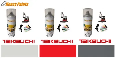 £65 • Buy Takeuchi Digger Red - Light Grey - Dark Grey Enamel Paint Set 400ml Aerosols