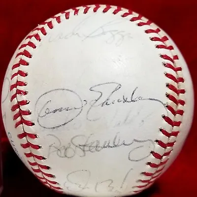 1983 Boston Red Sox Team Signed Ball HOF 80s Vtg WADE BOGGS CARL YASTRZEMSKI  • $142.39