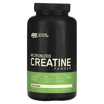 Optimum Nutrition Micronized Creatine Powder Unflavored 10.6 Oz (300 G) • $27.24