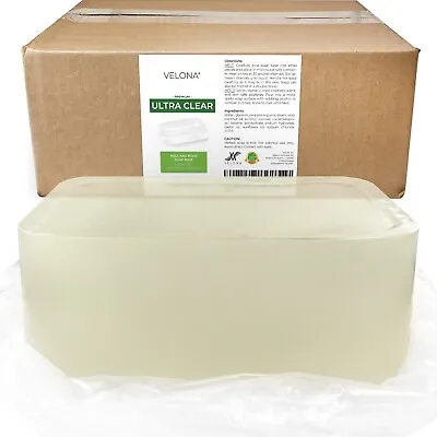 25 LB - ULTRA CLEAR GLYCERIN Soap Base By Velona SLS/SLES Free | Melt And Pour • $1129.95