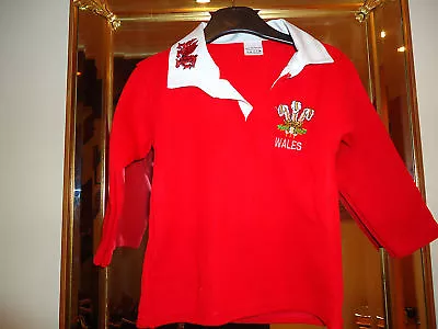 Brand New Welsh Rugby Shirt Babys Kids Childs Age 3 To 13 Yrs Wales Cymru Wow  • £14.99