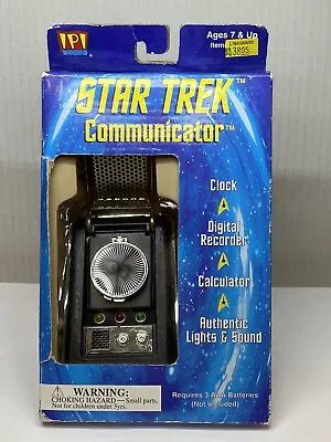 Vintage Star Trek Communicator Clock Digital Recorder Calculator NEW • $36.58