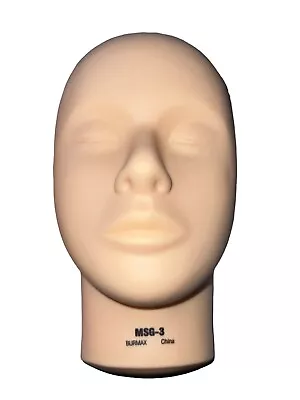 MSG-3 BURMAX Massage Make-Up MANIKIN HEAD FACE Cosmetology Practice Mannequin • $25.99