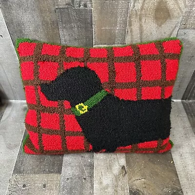 Dachshund Pillow Martha Stewart Collection Red 11”x17” Dog Cute Adorable Throw • $38.24