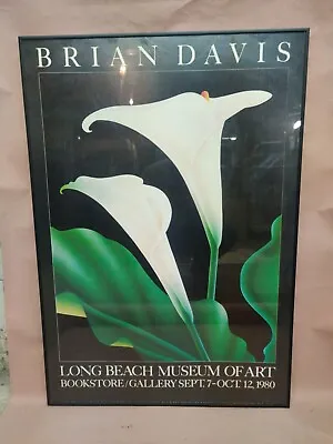 Vtgbrian Davis Rare  1980 Collotype Print Exhbt Poster Long Beach Museum  • $350