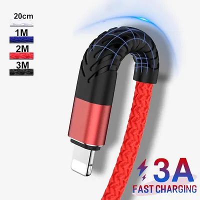 $6.58 • Buy Short/Long USB Data Cable Fast Charing For IPhone 11 12 13 14 XS 8 Charger Cord