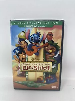 Lilo & Stitch : 2 Movie Collection (3-Disc Special Edition DVD + Blu-Ray) NEW! • $17.95