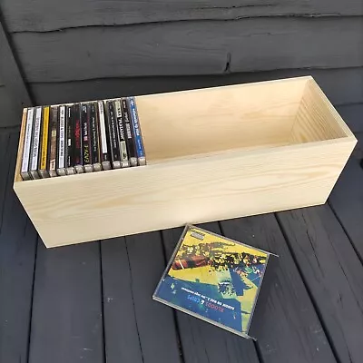£12.50 • Buy Wooden Stacking Boxes Crate Wood Pyrography Unit CD Storage Shelf Natural ECO