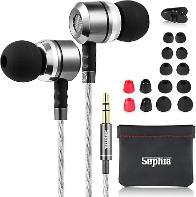 Earphones Wired Headphones In Ear High Definition Deep Bass 3.5mm AUX Jack • £7.99