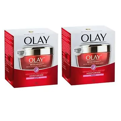 $47.95 • Buy Olay Regenerist Micro Sculpting Anti-aging Night Cream X2 - RRP $98