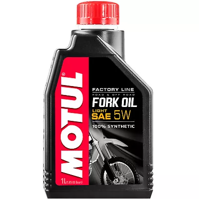 Motul Factory Line Light 100% Synthetic Fork Oil 5W 1 Liter 105924 • $20.80