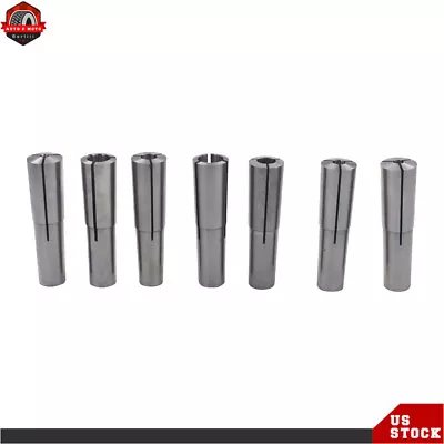 7Pack 2MT #2 Morse Taper Round Collet Chuck Set 1/8  -1/2  MT2 3/16 1/4 3/8 New • $29.30