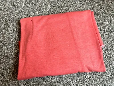 100% Cotton Jersey Sweatshirt Fabric - Dressmaking Fabric - 1M Coral Colour • £9.99