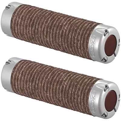 Brooks Plump Leather Grips - Brown Rings Are Held Together By 3 Spokes • $84.60