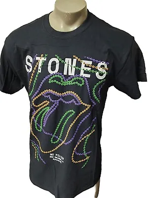 ROLLING STONES  NO FILTER TOUR  Mens T Shirt (L) NEW ORLEANS Mardi Gras Beads  • $99.89