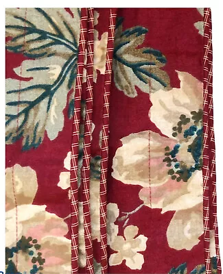 Chaps Elizabeth 2 King Pillow Shams Floral Red Green Magnolia • $34.99