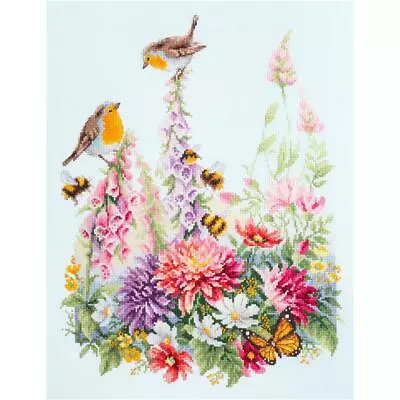 Magic Needle Zweigart Edition Counted Cross Stitch Kit  Singing Robins  31x40cm • £30.57