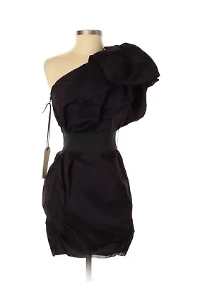 2010 LANVIN X H&M  Ruched Puff Ball One Shoulder Cocktail Dress - US 4  • $80
