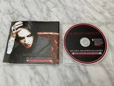 Marilyn Manson Heart Shaped Glasses CD Single PROMO! EU IMPORT! 2007 RARE! OOP! • $29.99