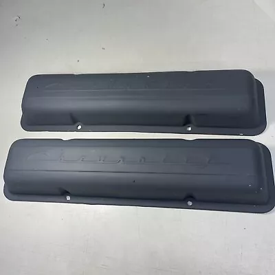 Early Small Block Chevrolet Script Valve Covers Non-Staggered D5 • $49.95
