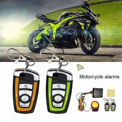 Motorcycle Scooter Security Alarm System Anti-Theft Remote Control Engine Start • $22.99
